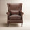 Emerald Genuine Leather Wingback Chair