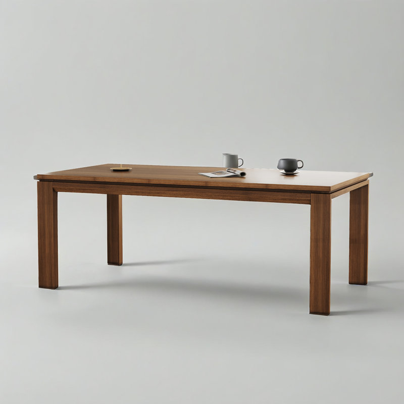 Table de salle à manger Mid Century Modern, H 29,52 po x L 62,99 po x l 31,49 po