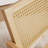 Alaynnah Retro Wood Rattan Back Handmade Armchair-827312753