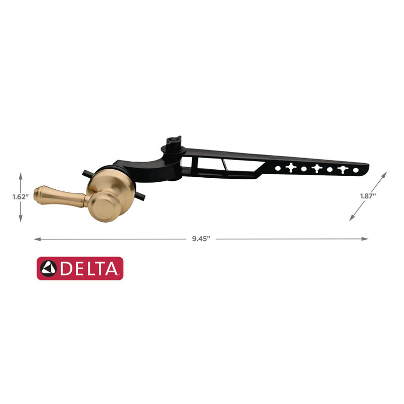 Cassidy Standard Tank Lever, Brilliance Champagne Bronze