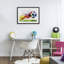 Aquarelle, ballon de soccer en mouvement, reproduction encadrée sous verre, design by Creative Studio-130820257-130820261
