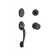 Columbus Handleset with Single Cylinder Deadbolt and Door Knob and Rosette