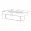 Foyers d'extérieur de table au propane, chauffage extérieur 50 000 BTU avec hauteurs ajustables, idéal pour les rassemblements de patio et de balcon