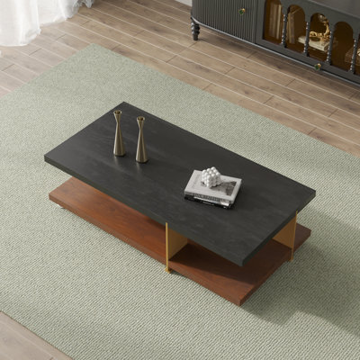 Table basse rectangulaire avec rangement