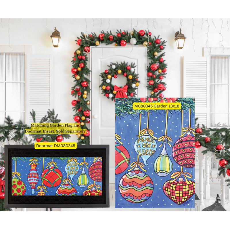 Garden Flag Peace On Earth Ornaments