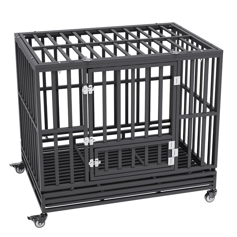 Digno Metal Pet Crate, 94cm H x 106.9cm W x 77cm D