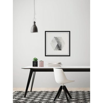 'Gray Dissolution' Framed Graphic Art Print