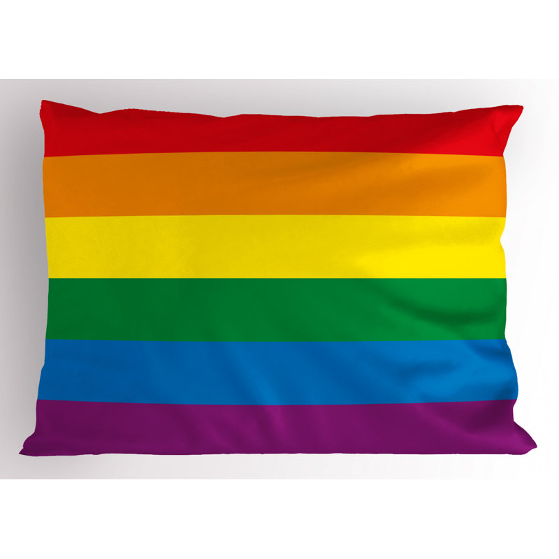 Pride Polyester Striped Sham Set, Twin