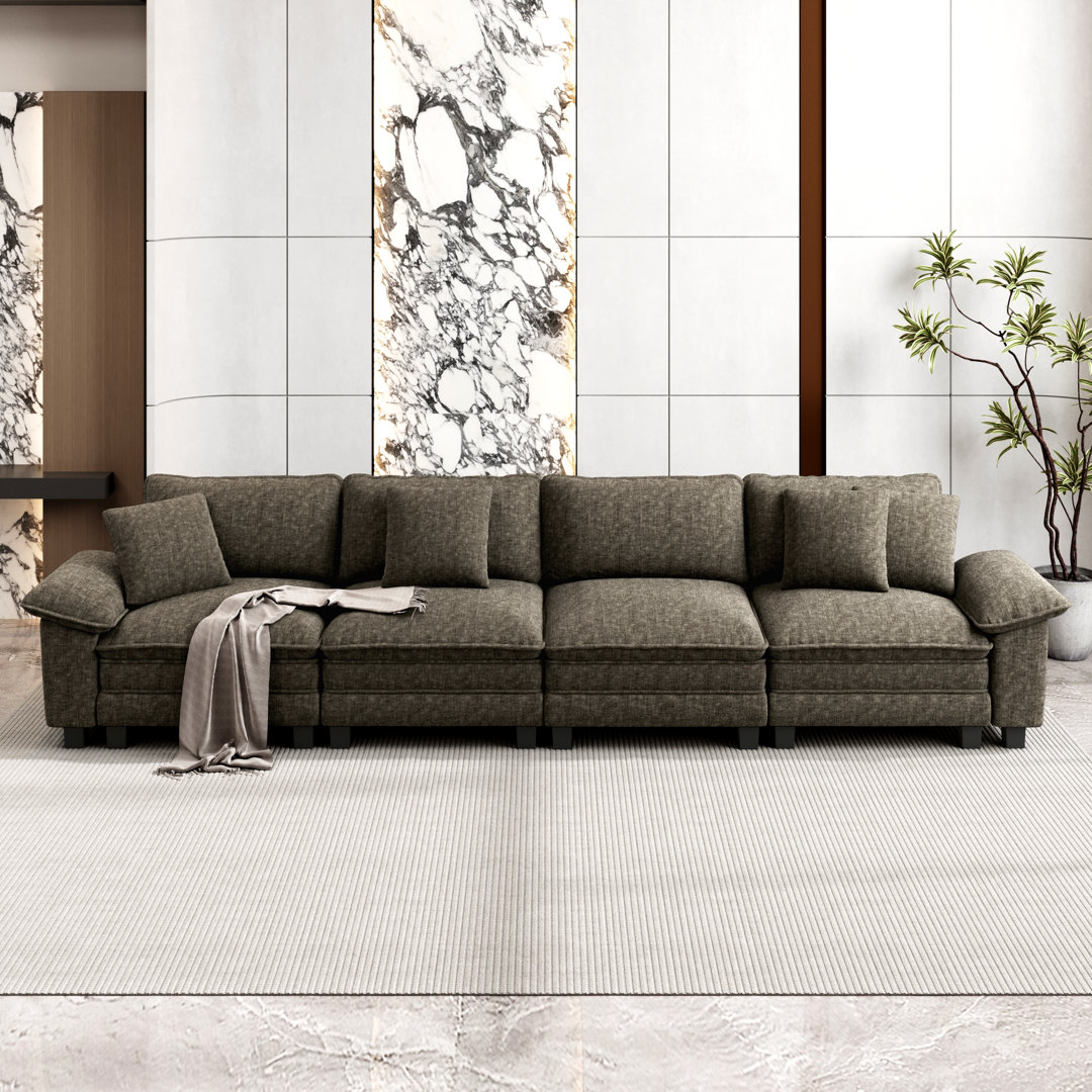 Upholstered Modular Sectional Sofa Cloud Couch