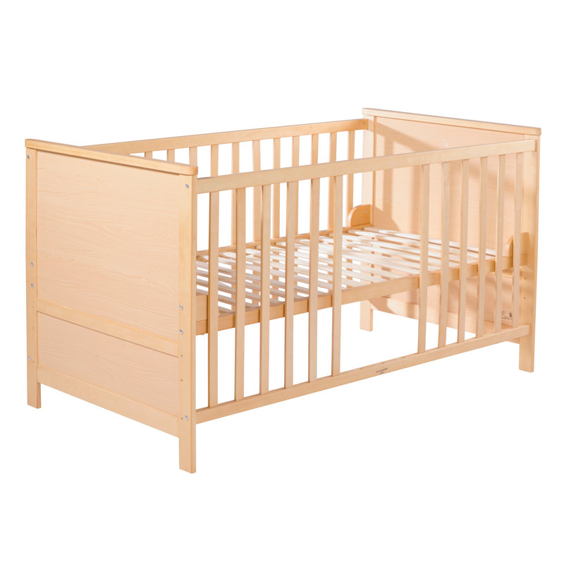 Lene Cot Bed, Natural maple
