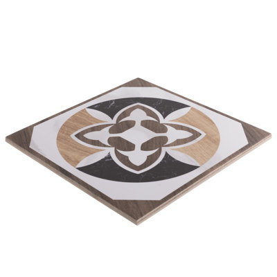 Carreau de porcelaine aspect bois 8 po x 8 po Artwood