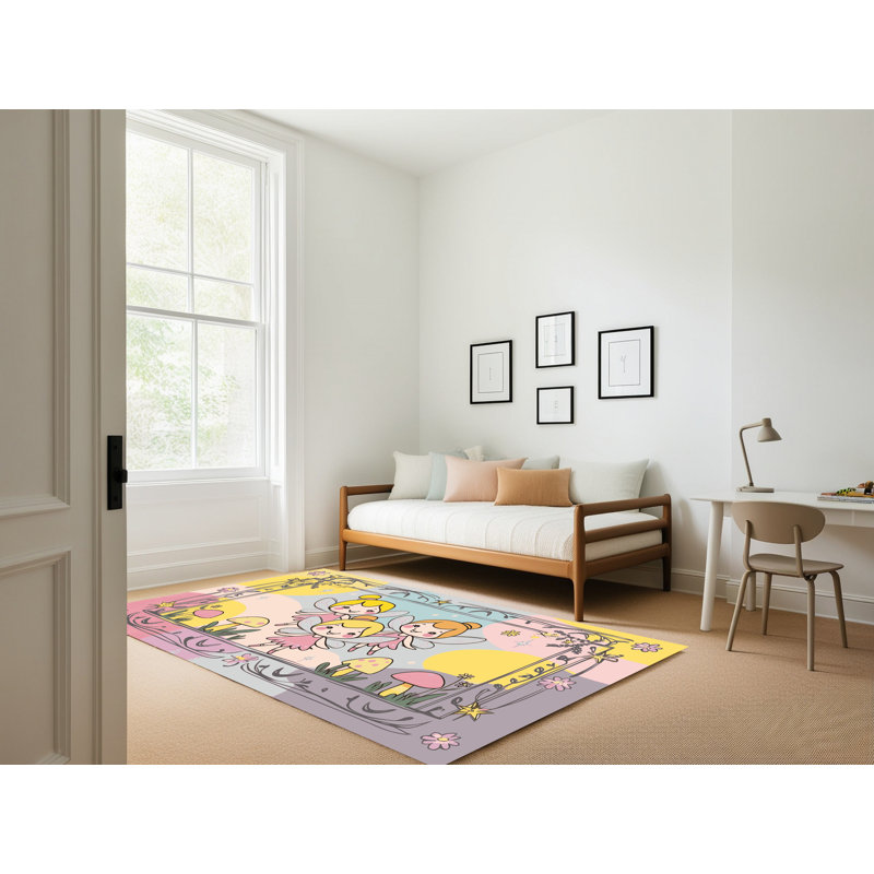 Tapis fantaisie East Urban Home, Rectangulaire 2 pi x 3 pi