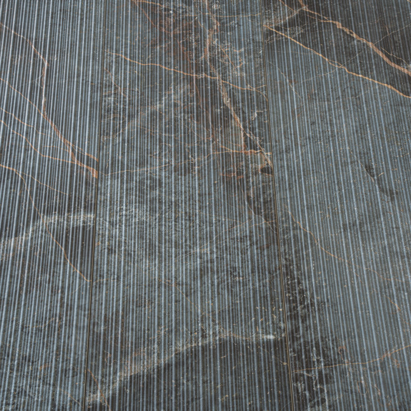 Pinnacle 12 X 48 In. Matte Slate Grey With Molten Copper Porcelain Wall And Floor Tile (11.63 Sq Ft/Case) - 3 Pack