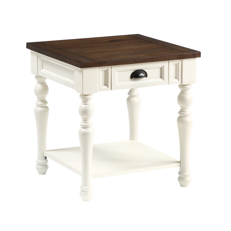 Heppman End Table with Storage
