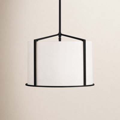 Pasadena 4 - Light Black/White Lantern Pendant