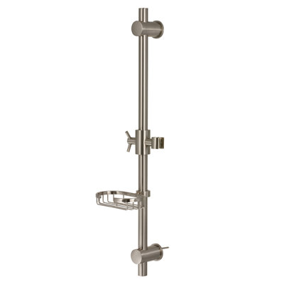 Barre coulissante réglable 28 "avec porte-savon intégré