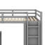 Lit mezzanine polyvalent avec tiroirs de rangement intégrés, bureau de travail spacieux et armoire de style armoire-114355540-114355537