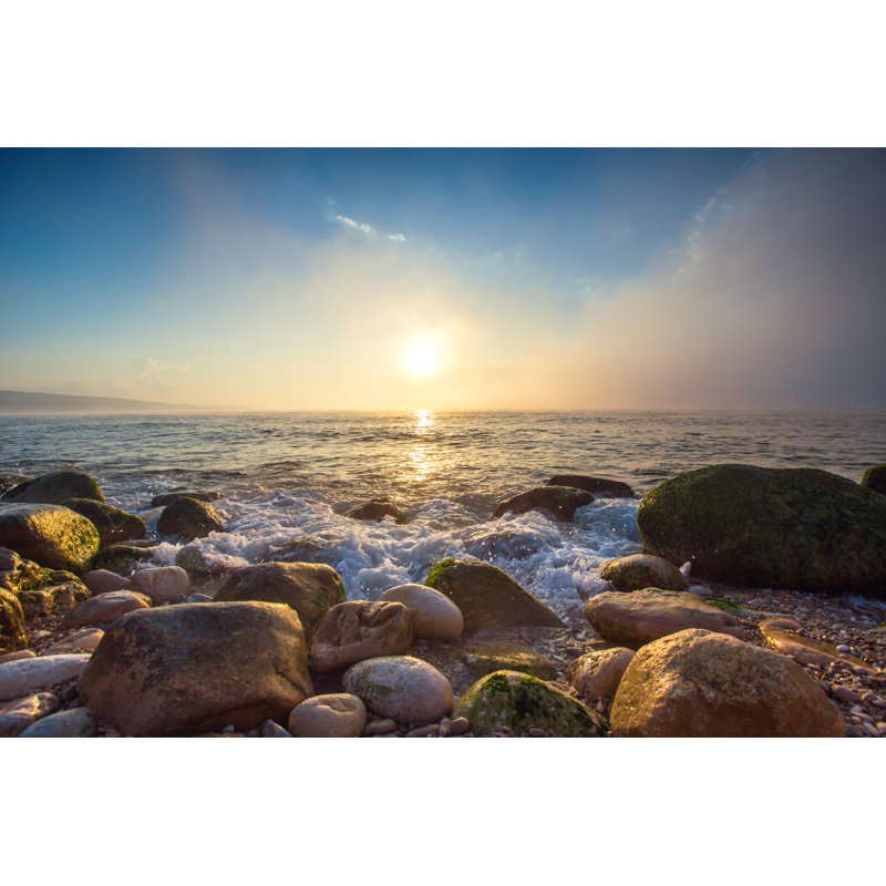 Lever de soleil sur la mer - Photographie sur toile tendue, L 12 po x H 8 po