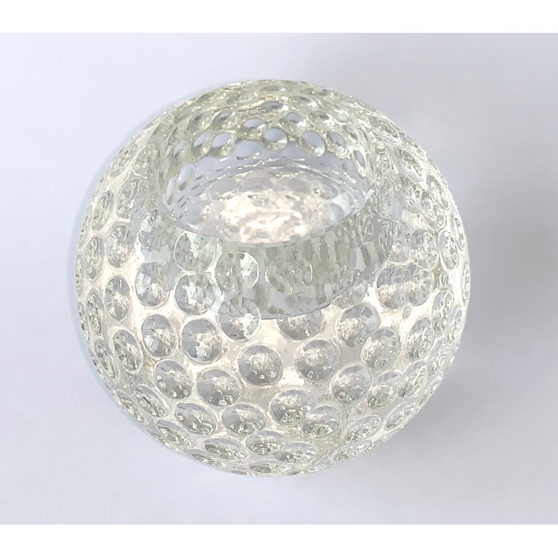 Photophore en verre cristallin 3 po