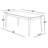 Santana with Solid Wood Base Dining Table