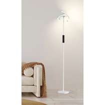  Lavish Home 72-TORCH-3 Torchiere Floor Lamp-Standing Light With  Sturdy Metal Base And Marbleized Glass Shade-Energy Saving Led Bulb  Included-By (), Brushed Silver : Everything Else