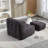 Plush Memory Foam Bean Bag Chair with Ottoman | Ergonomic Lazy Sofa for Adults | Super Soft Modern Design for Living Room/Bedroom/Apartment-332940102