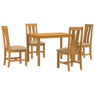 4 -Person Oak Solid Wood Dining Set