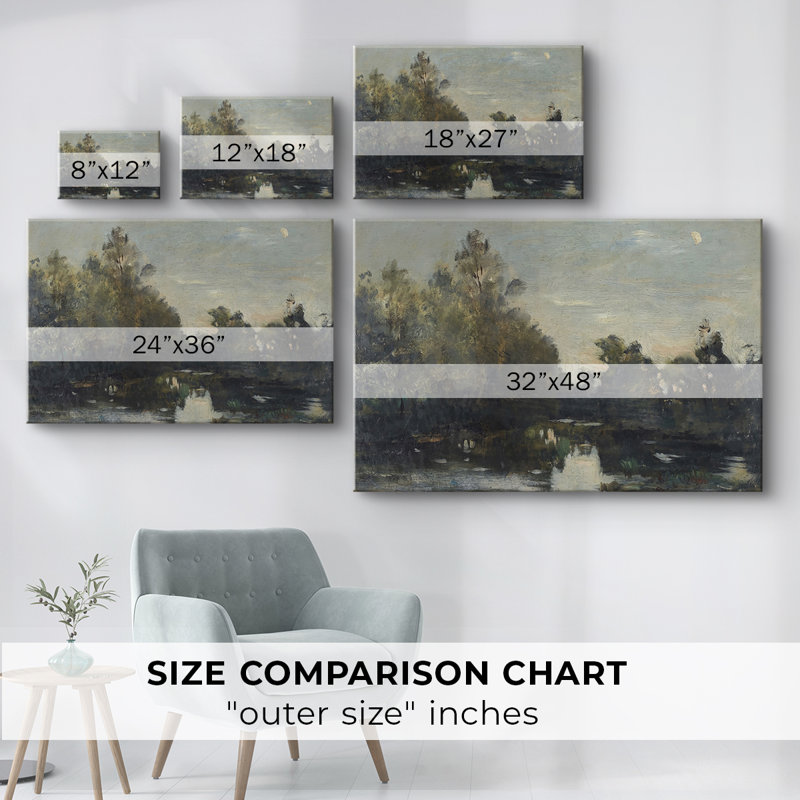 Paysages rétro-Cccxlviii - Cavas enveloppés de galerie, 18 x 27