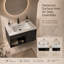 Meuble-lavabo flottant 30 po NOIR-1213185287