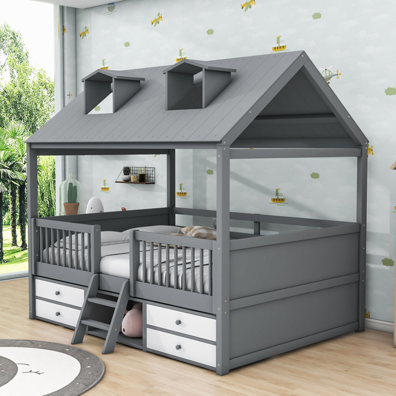 Elderen Kids with Drawers, Gray, Full