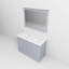 Meuble-lavabo double l 48 po x P 22 po Dukes et miroir 46 po-74093206-112871488