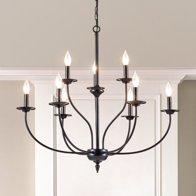 Lustre classique et traditionnel à 9 lumières de style l 31 po Maroneia
