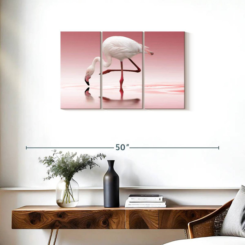 Brampt Bent Flamingo, 20" H x 33" W
