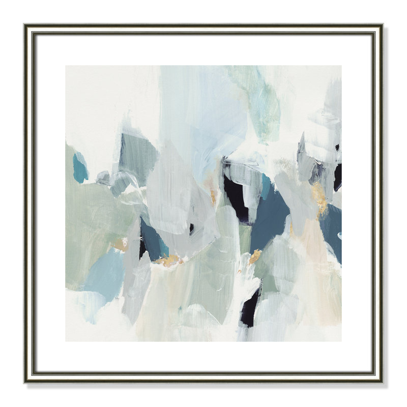 «Little Talks III» par Isabelle Z - reproduction d'art, H 24,75 po x l 24,75 po, Papier dans un cadre photo, Argent