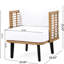 Fauteuil club - Rehaussez votre espace extérieur avec un design moderne pour une structure stable et attrayante