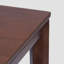 Table de bout en bois massif avec tablettes de rangement Alexander