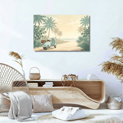 Ensemble de 1 tableau sur toile « Plage tropicale »