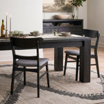 Cambrielle Mid-Century Modern Upholstered Dining Chairs with Rubberwood Frame and Padded Seat