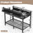Twin XL over Twin XL Size Bunk Bed with Storage Shelves and Pegboard,Metal Bunk Bed with USB Charging Ports and LED Lights,Space-Saving Bunk Bed Frame for Teens,Adults,Dorms and Guest Rooms,Noise-Free Design,Black.-129225417