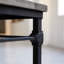 Solid Elm And Metal Coffee Table