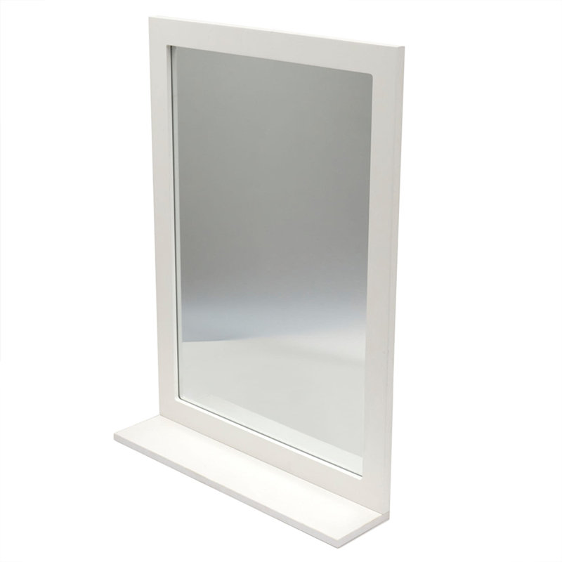  Miroir de coiffeuse avec tablette, blanc