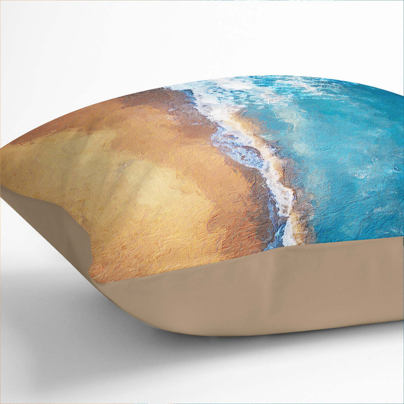 Square Throw Cushion, Stone, 40 x 40 cm