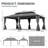 24 Ft. W x 14 Ft. D Galvanized Steel Patio Gazebo with Double Roof-112498314-112498316