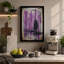 Figure in the City Modern - Wrapped Canvas-1780277025-1780277050