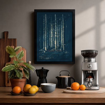 Towering Forest Scandinavian - Framed Print