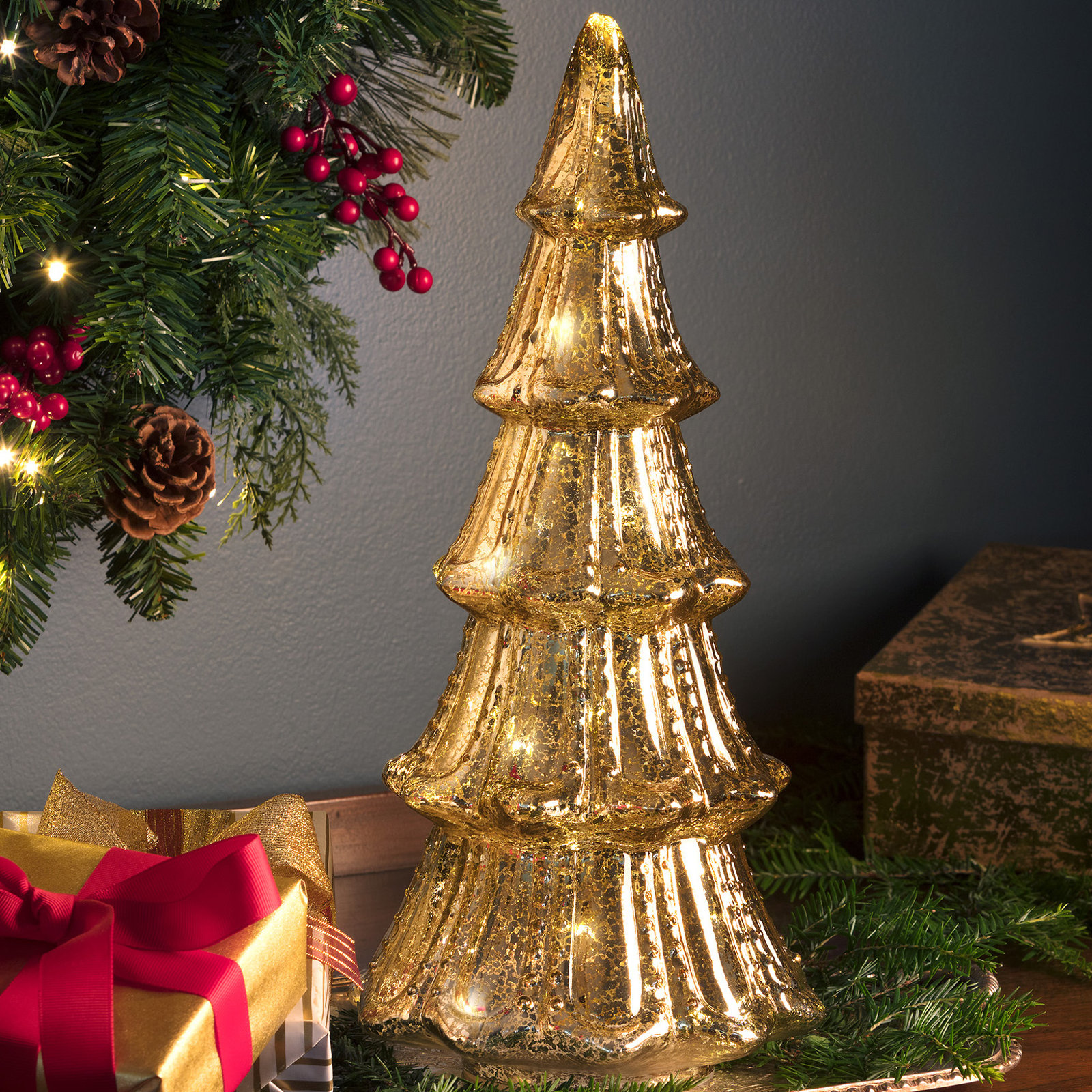 Tabletop Tree, Gold