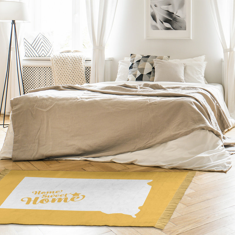 Tapis de la maison jaune pierre jaune