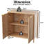 Modern 55'' Wood Sideboard Storage Cabinet With Doors And Adjustable Shelves
