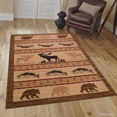 Brown Area Rug -  AllStar Rugs, 563361-5x8