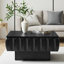 Table basse carrée à plateau relevable avec structure en bois massif et rangement caché-596839461